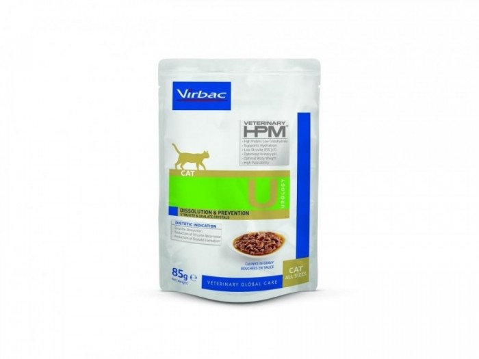 Virbac - Veterinary HPM Cat Urology Dissolution & Prevention chunks in gravy 12 plic x 85 g