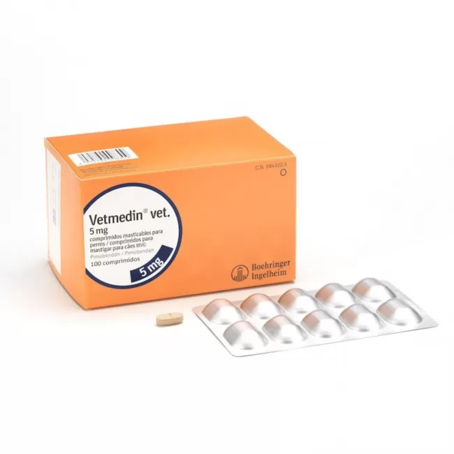 VETMEDIN 5 MG - 100 TABLETE MASTICABILE