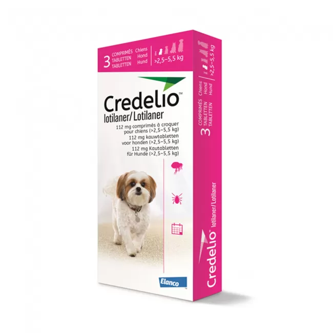 Credelio 112.5 mg - Caini (2.5 - 5 kg) - 3 tablete