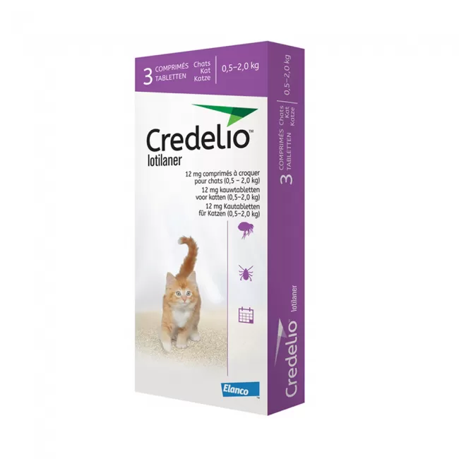 Credelio 12 mg - Pisici (0.5 - 2 kg) - 3 tablete