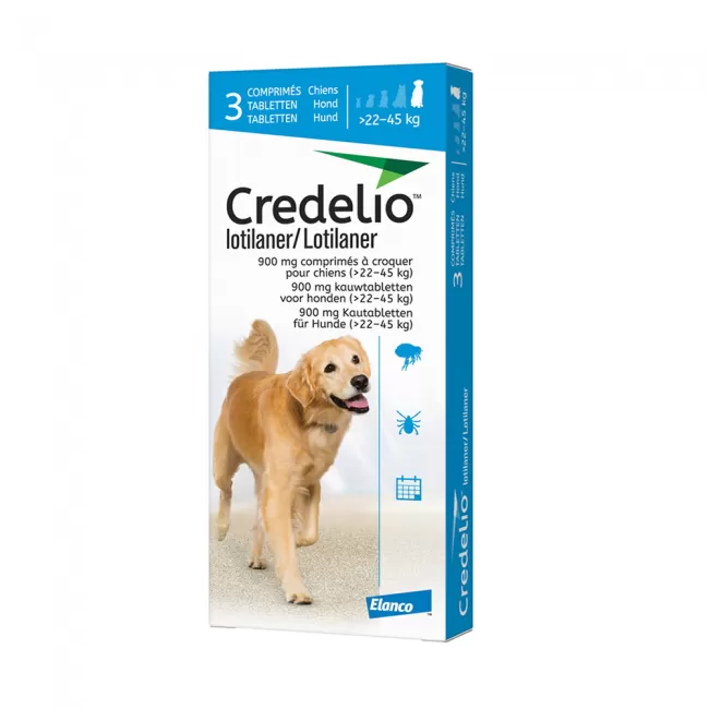 Credelio 900 mg - Caini (22 - 45 kg) - 3 Tablete