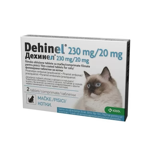 DEHINEL PISICA CAT 230 MG / 20 MG - 2 COMPRIMATE