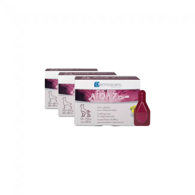 Dermoscent ATOP 7 Spot-On pentru caini si pisici 0-10 kg - 4 pipete