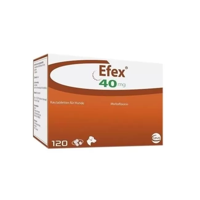 EFEX (MARBOFLOXACINA) 40 MG - 8 TABLETE PALATABILE