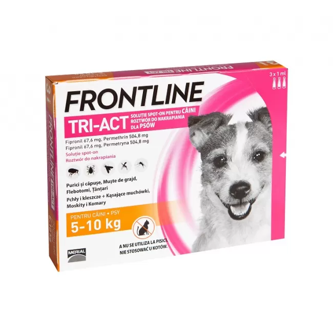 FRONTLINE TRI-ACT S CAINE DOG (5-10 KG) - 1 PIPETA