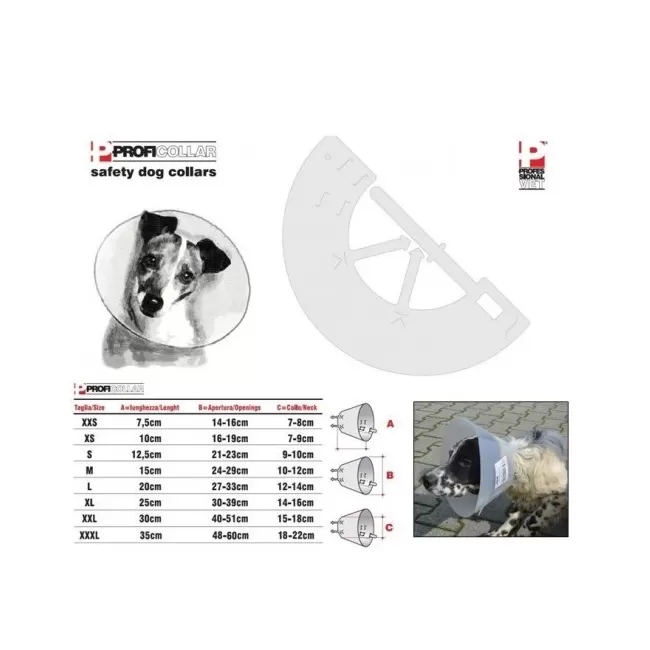 GULER DE PROTECTIE CAINE PROFICOLLAR L - 20 CM