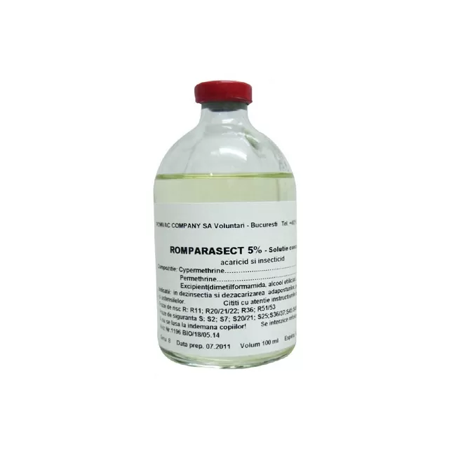 ROMPARASECT 5 % - SOLUTIE CONCENTRATA 100 ML