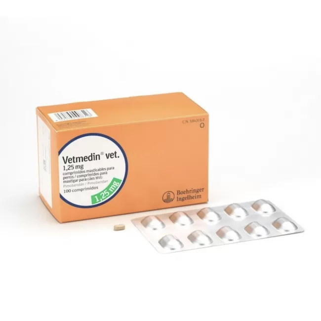 VETMEDIN 1.25 MG - 100 TABLETE MASTICABILE