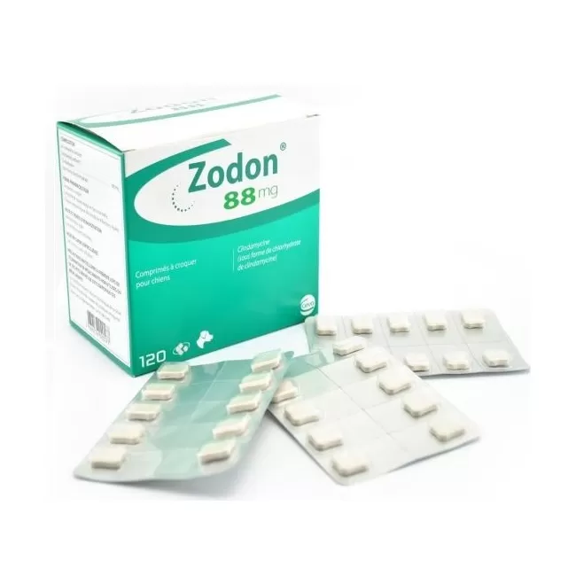 ZODON 88 MG (CLINDAMICINA) - 10 TABLETE PALATABILE