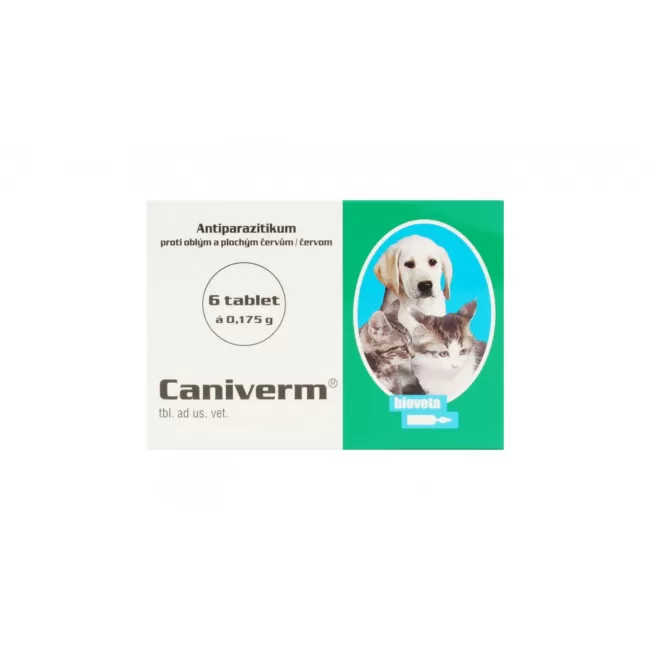 CANIVERM 0.175 G (PISICI SI CAINI DE TALIE MICA ) - 6 TABLETE
