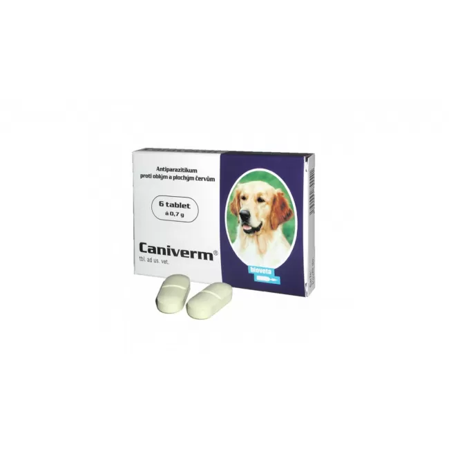 CANIVERM 0.7 G CAINI SI PISICI - 6 TABLETE