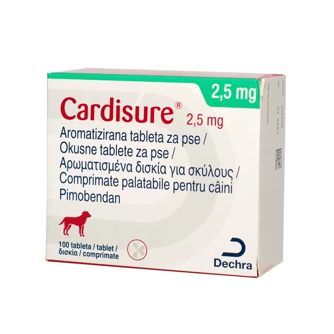 CARDISURE 2.5 MG - 100 TABLETE PALATABILE