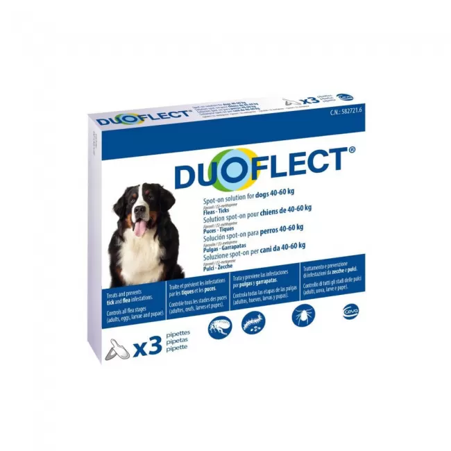 DUOFLECT DOG (XL) &gt; 40 KG - 3 PIPETE