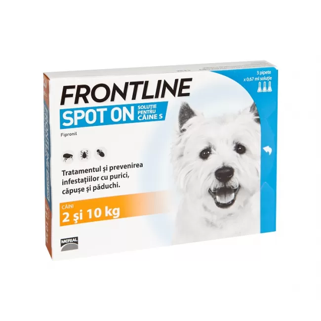 Frontline Spot On S Dog Caine (2-10 KG) - 3 PIPETE