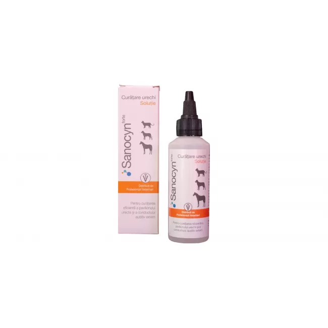 Sanocyn forte Soluție pentru curățarea urechilor - 75 ml