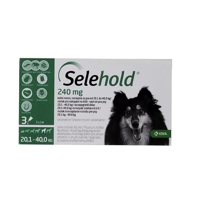 SELEHOLD DOG 240 MG / ML (20.1 - 40 KG) 3 PIPETE x 2 ML