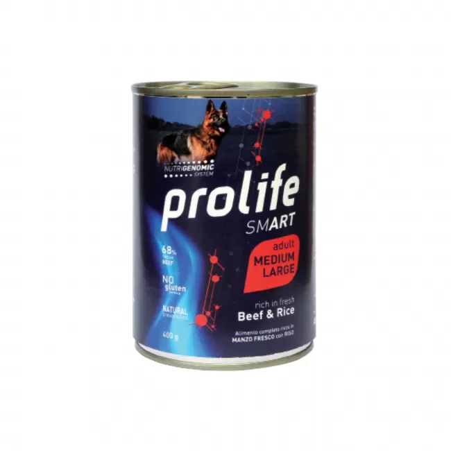 PROLIFE DOG ADULT MEDIUM/LARGE SMART VITA&amp;OREZ - CONSERVA 400 GR