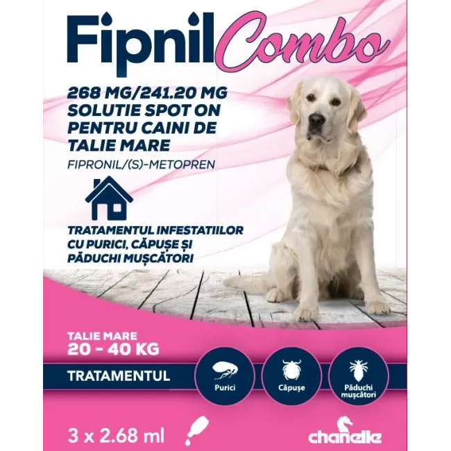 FIPNIL COMBO CAINE DOG L (20-40 KG) - 3 PIPETE