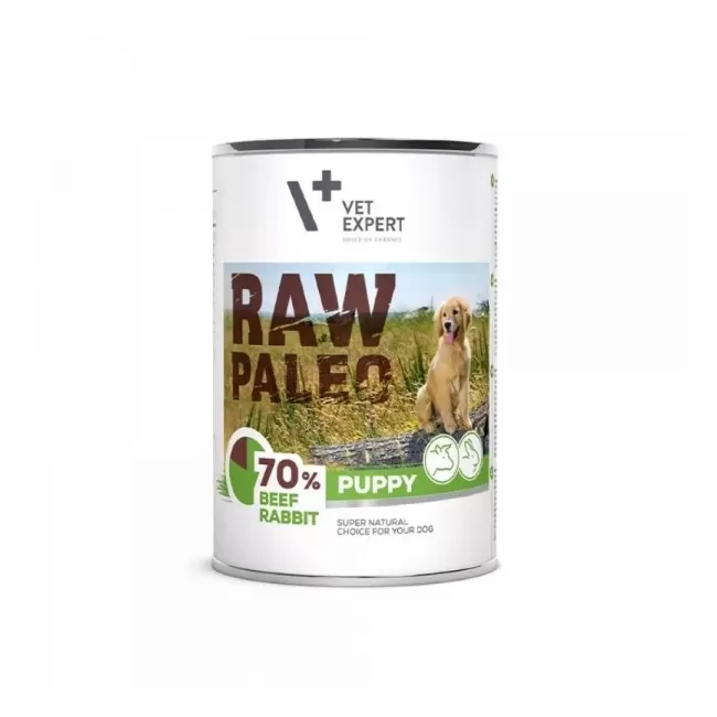 Raw Paleo Puppy Duo Protein, Vita &amp; Iepure -  400 g