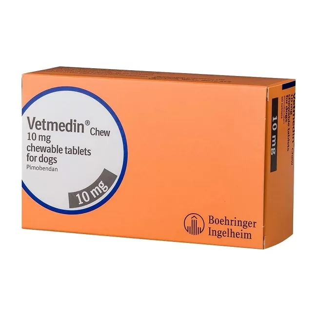 VETMEDIN 10 MG - 50 TABLETE MASTICABILE