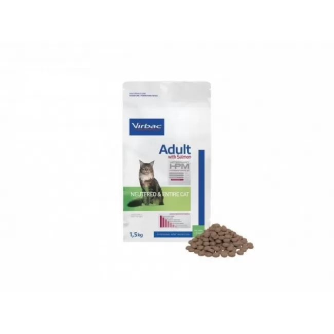 Virbac - Veterinary HPM  Adult with salmon neutered &amp; entired cat - 7 kg