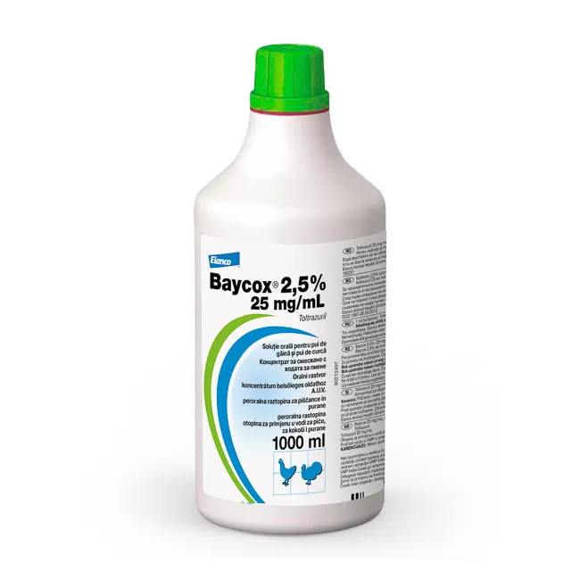 Baycox 2.5 % Suspensie Orala Pasari - 1 L