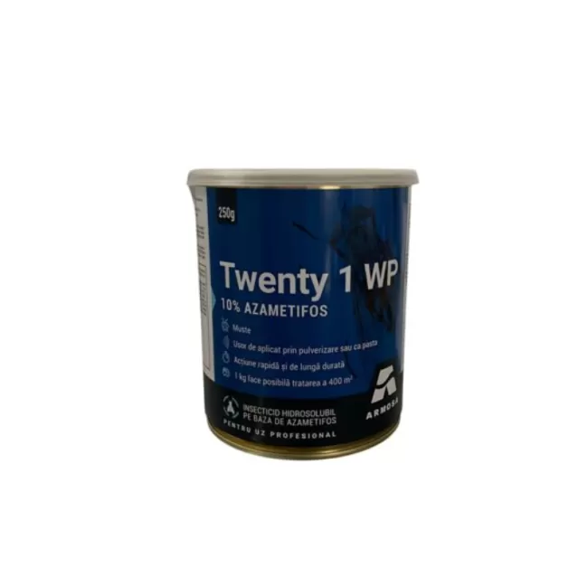 Twenty 1 WP - Insecticid Hidrosolubil Pentru Muște 250 g