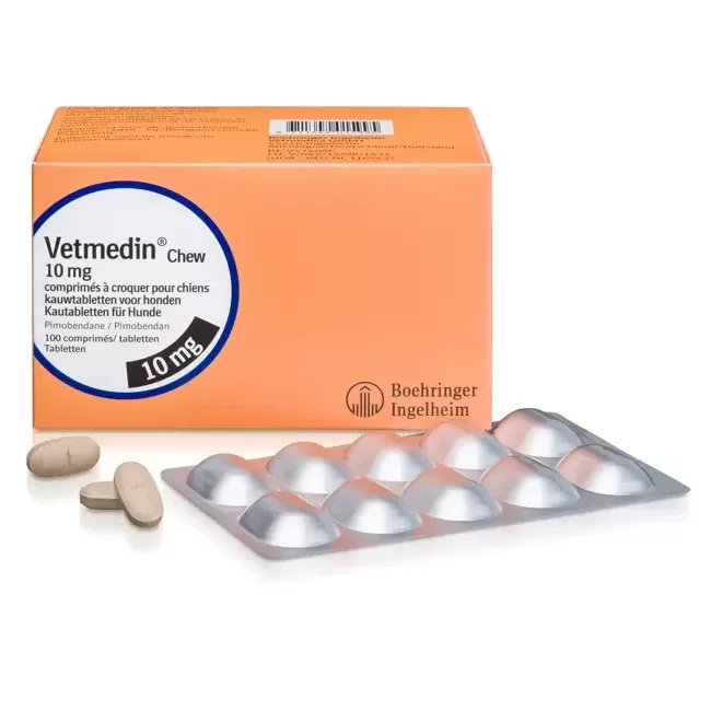 VETMEDIN 10 MG - 100 TABLETE MASTICABILE